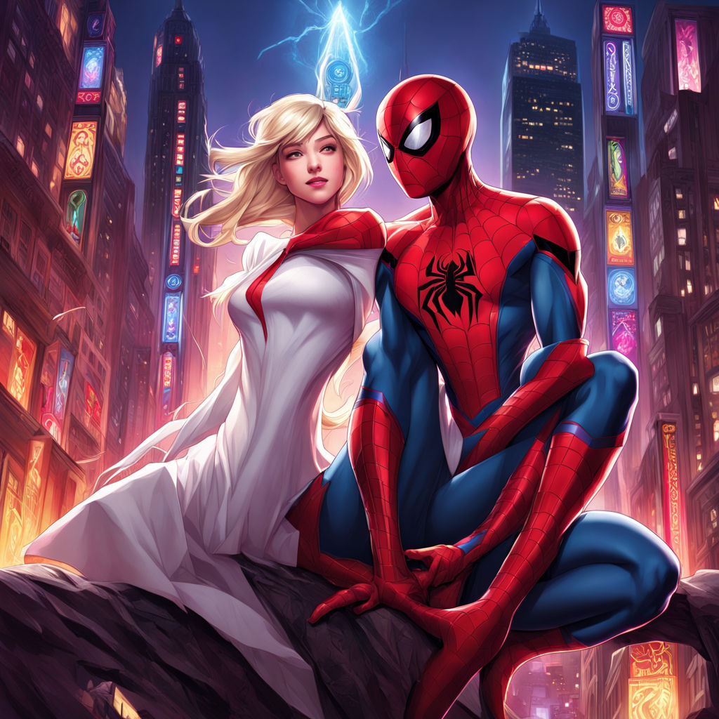 Spider-Man and Spider Gwen by Zain Ali - Playground