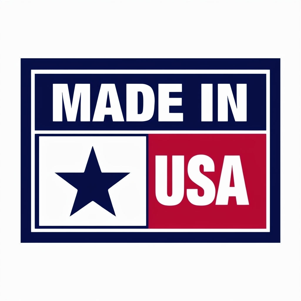 Bold Made in USA Logo Design with Star Symbol Mug