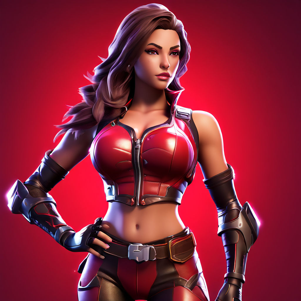 lady fortnite skin with big breasts