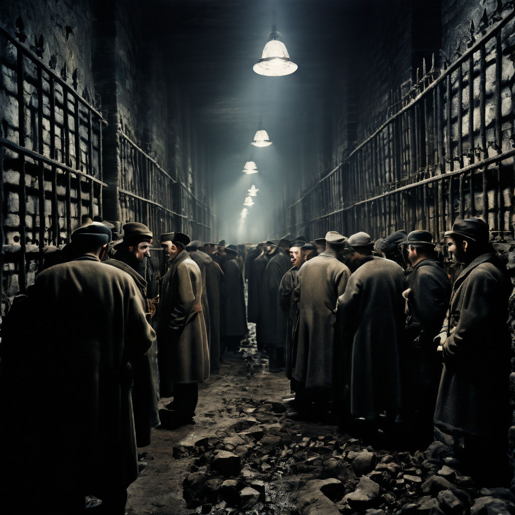 Jews in a kind of huge prison with lots of Jews and some cor... by Ziv ...