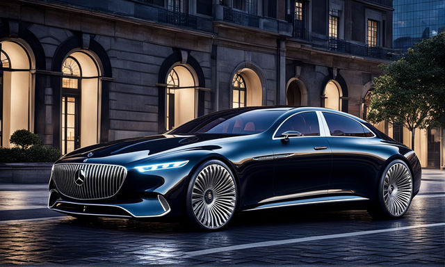 Create a fully realistic image of the new 2025 Mercedes Mayb... by ...