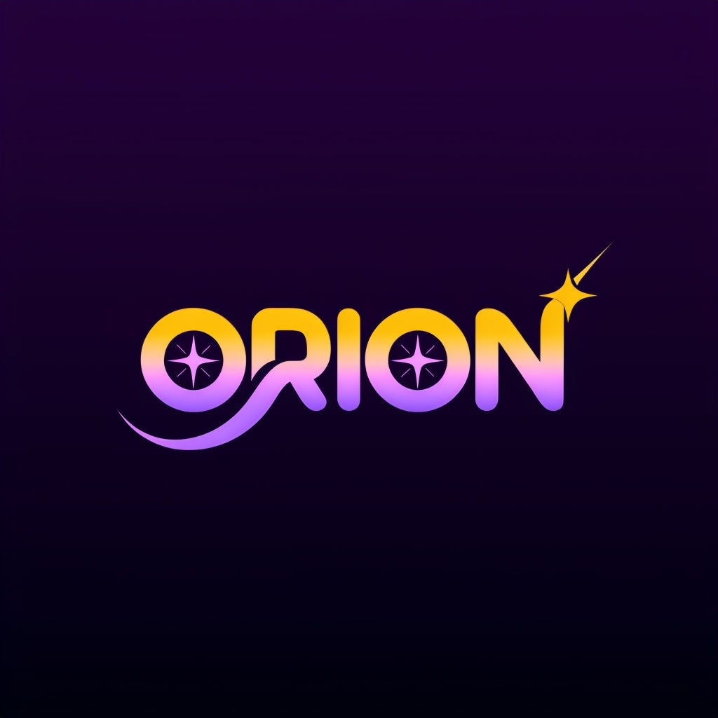 Modern Gradient Orion Logo with Unique Star Design T-Shirt