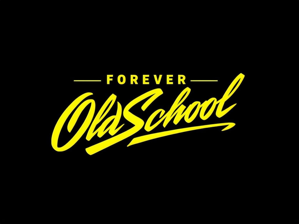 Dynamic Yellow Cyrillic Typography on Black Background Hat