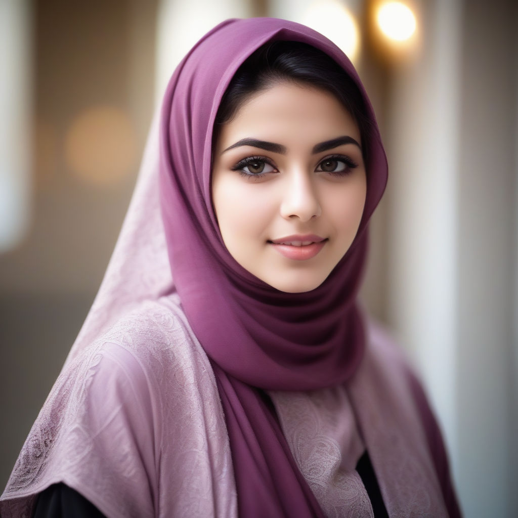 A Muslim girl with a sexy and beautiful body