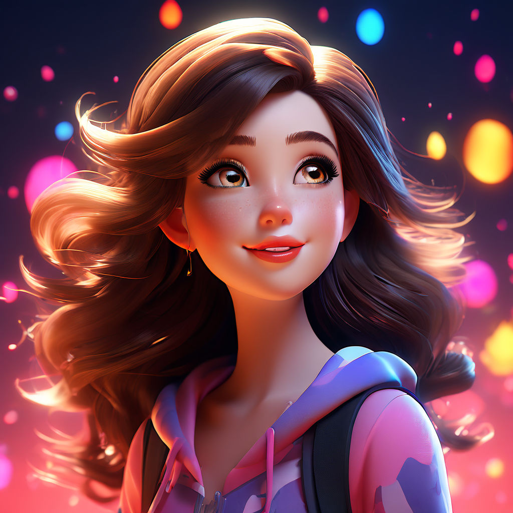 Cartoon digital art 3D realistic character by Hira Areej - Playground