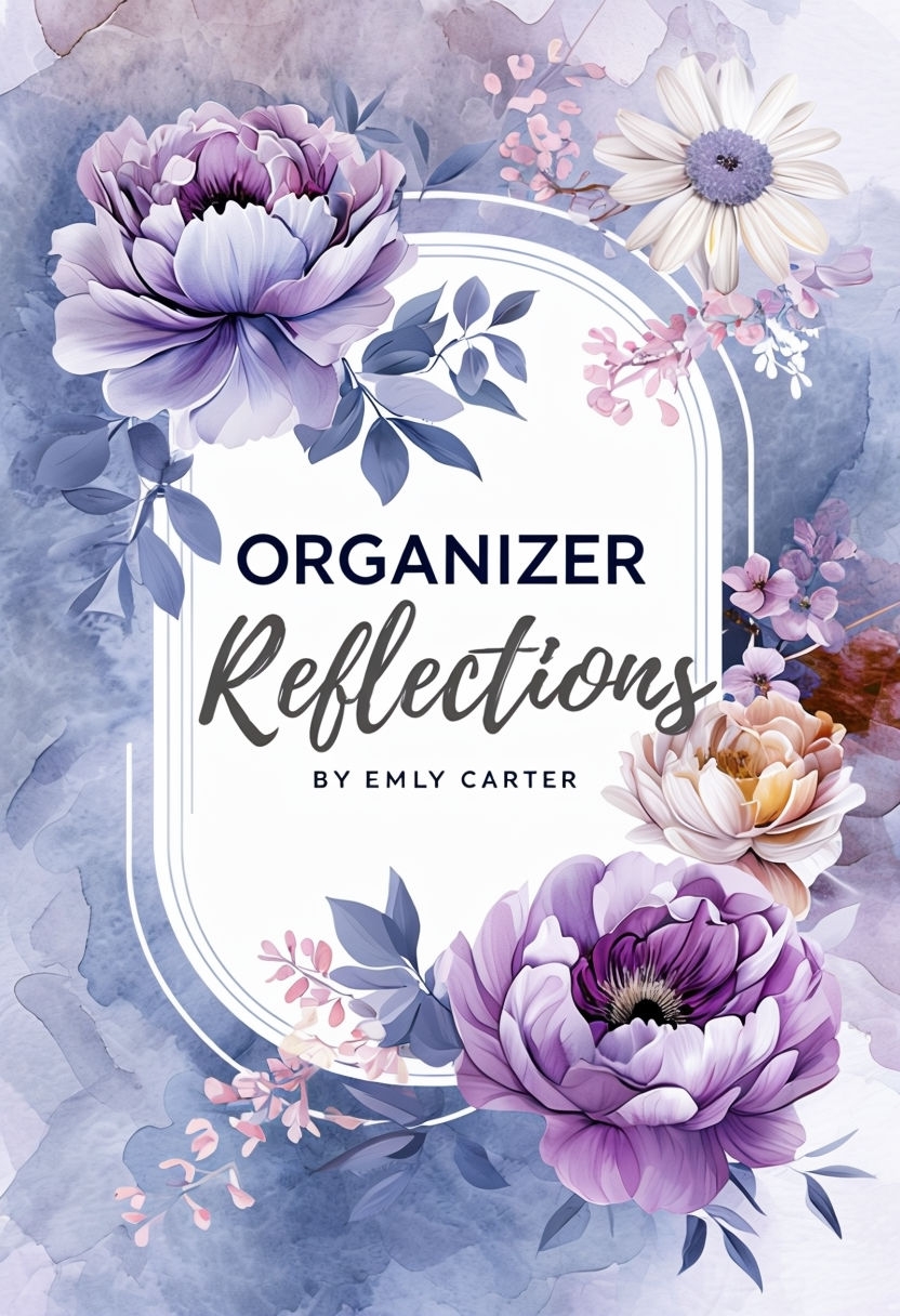 Elegant Floral Organizer Reflections EBook Cover Design