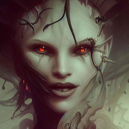 Demoness succubus woman beatiful ethereal by Karol Dąbkowski - Playground