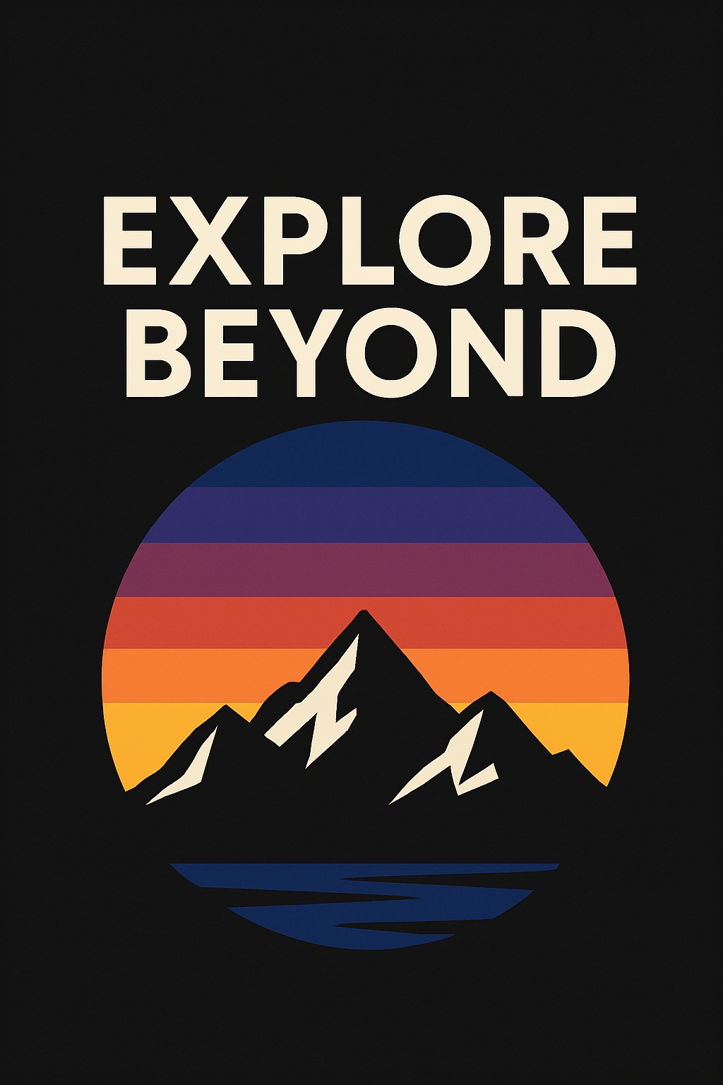 Explore Beyond Minimalist Mountain Adventure T-Shirt