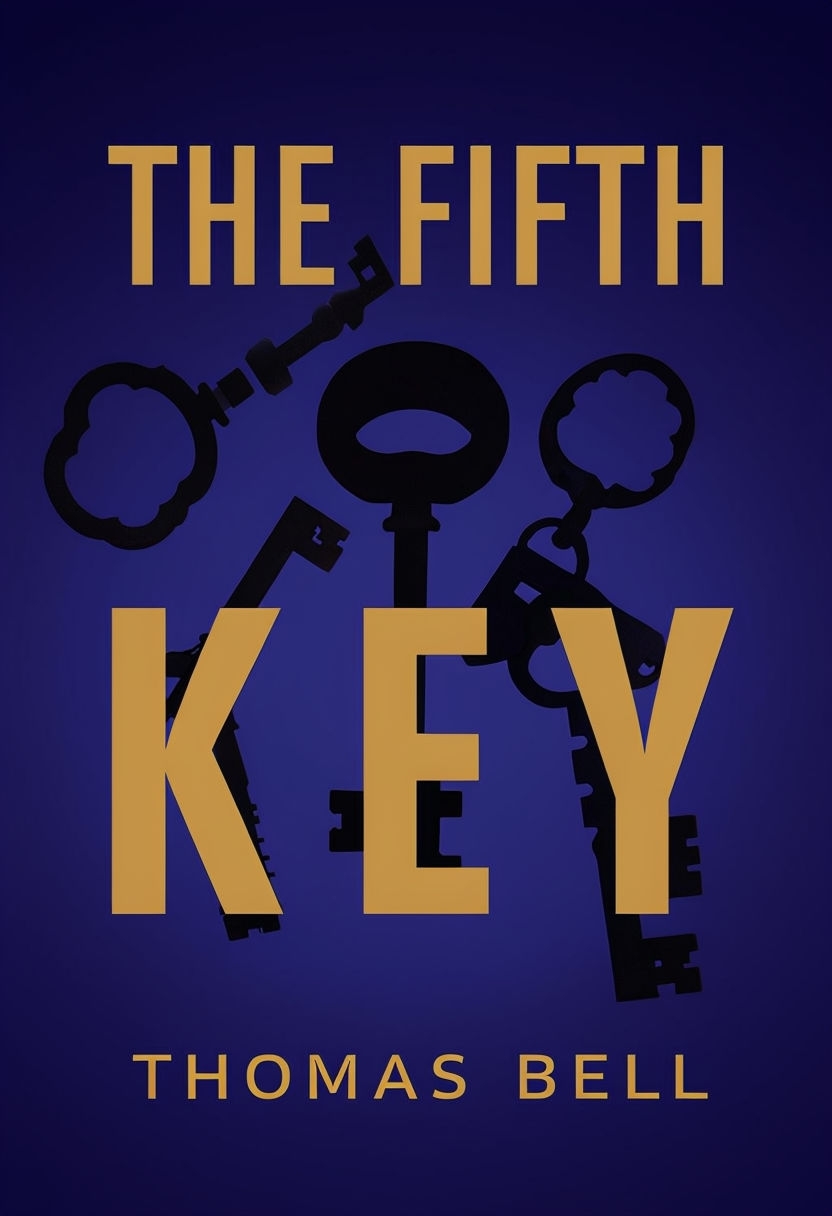 The Fifth Key Intriguing Mystery Book Cover Design by Thomas Bell EBook Cover