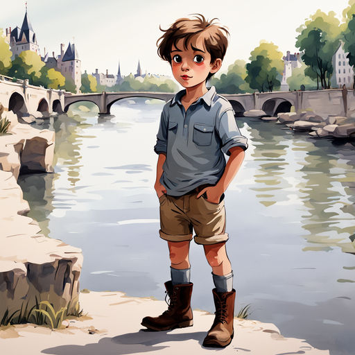 Disney style drawing: a boy between five and eight years old by sorriso ...