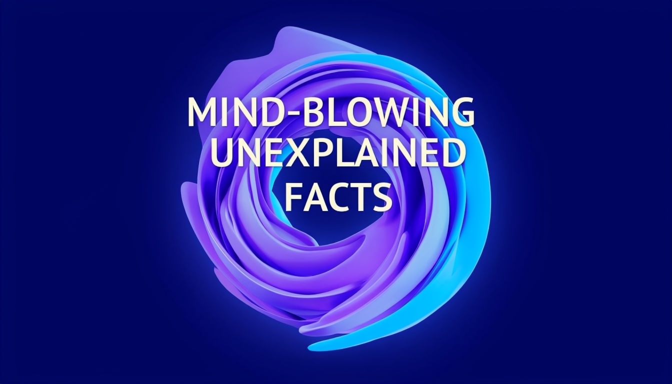 Mind-Blowing Unexplained Facts YouTube Thumbnail Design Social Media Post
