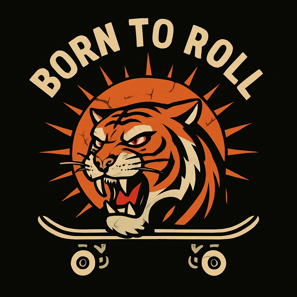 Fierce Retro Tiger Head Roaring Graphic T-Shirt