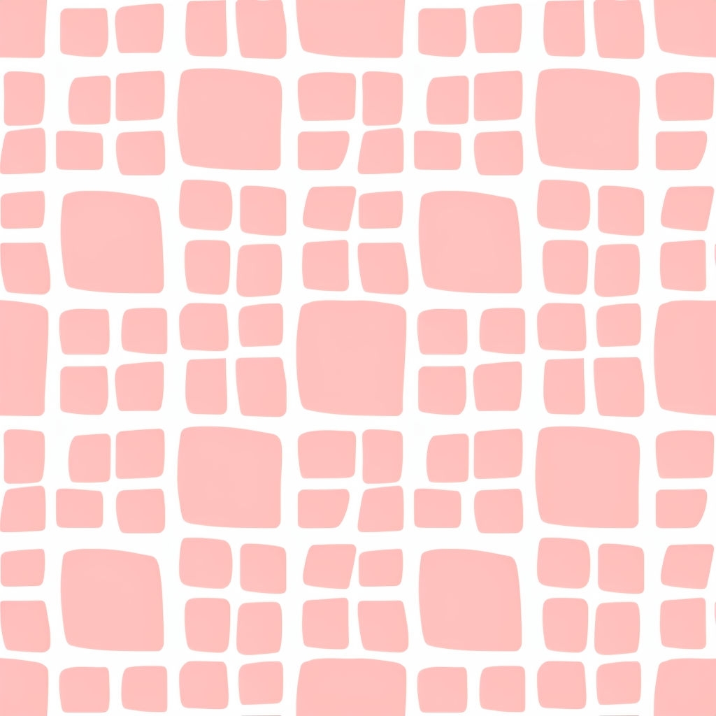 Playful Peach Irregular Cylindric Squares Seamless Pattern