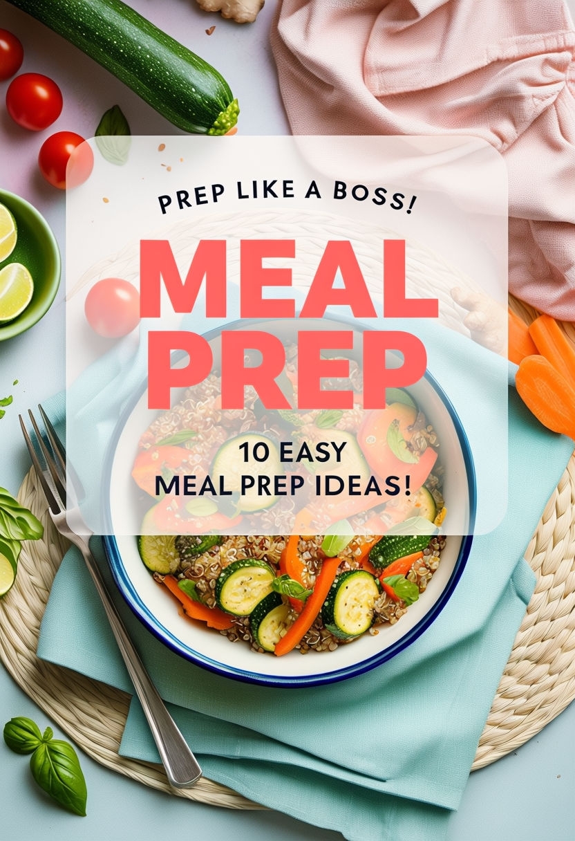 Vibrant Meal Prep Ideas for Healthy Eating Social Media Post
