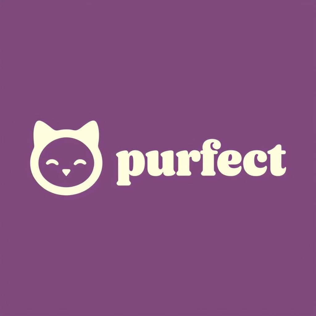 Playful Modern Cat-Themed Purrfect Logo Design