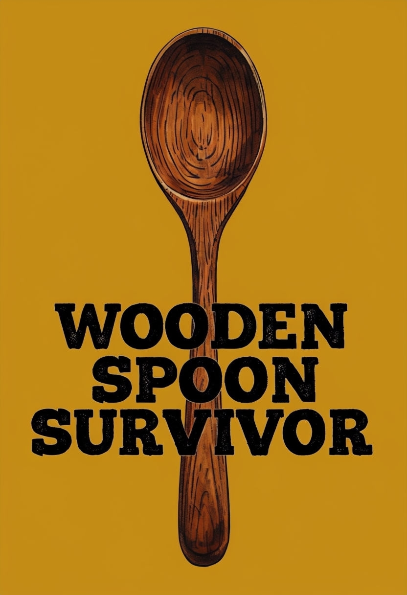 Wooden Spoon Survivor Minimalist Design T-Shirt