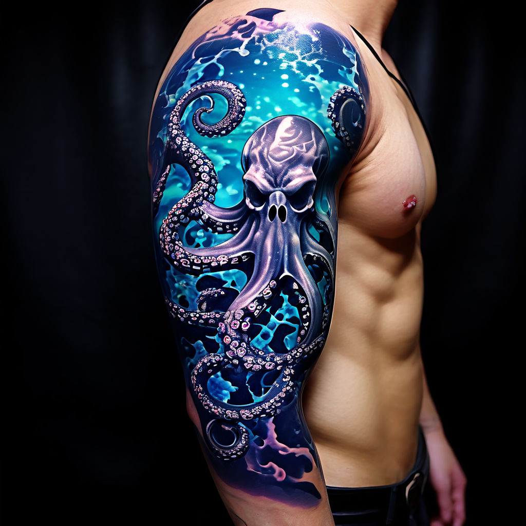 Tattoo uploaded by Alex Tat • New school squid leg sleeve • Tattoodo