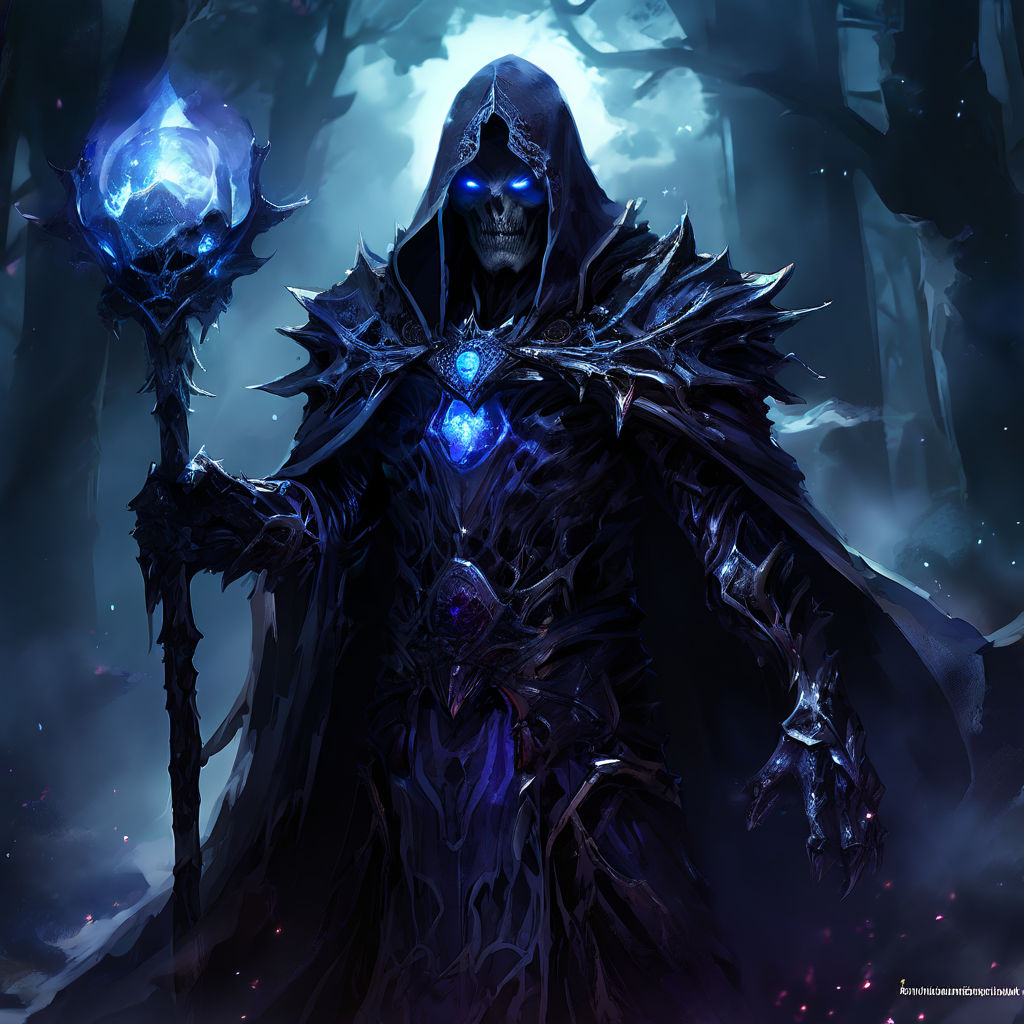 The Dark Sovereign is a fearsome lich by Adrian Beckett - Playground