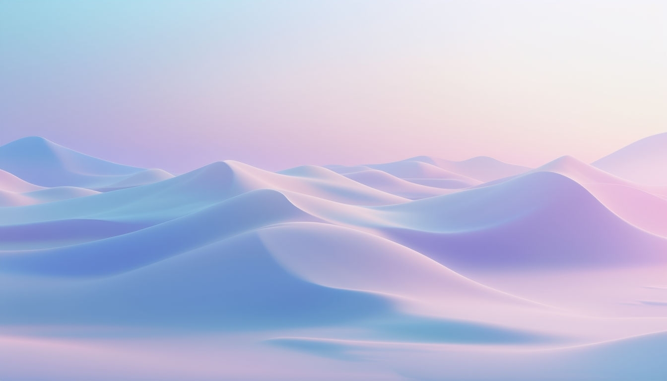 Dreamy Ethereal Pastel Landscape for Virtual Backgrounds