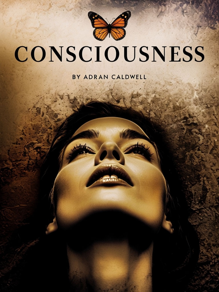 Contemplative Woman with Butterfly on Consciousness EBook Cover