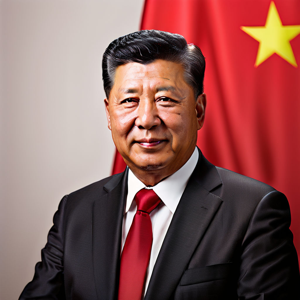 Xi Jinping Chinese Leader Official Color Portrait Photo by Mark Antony ...