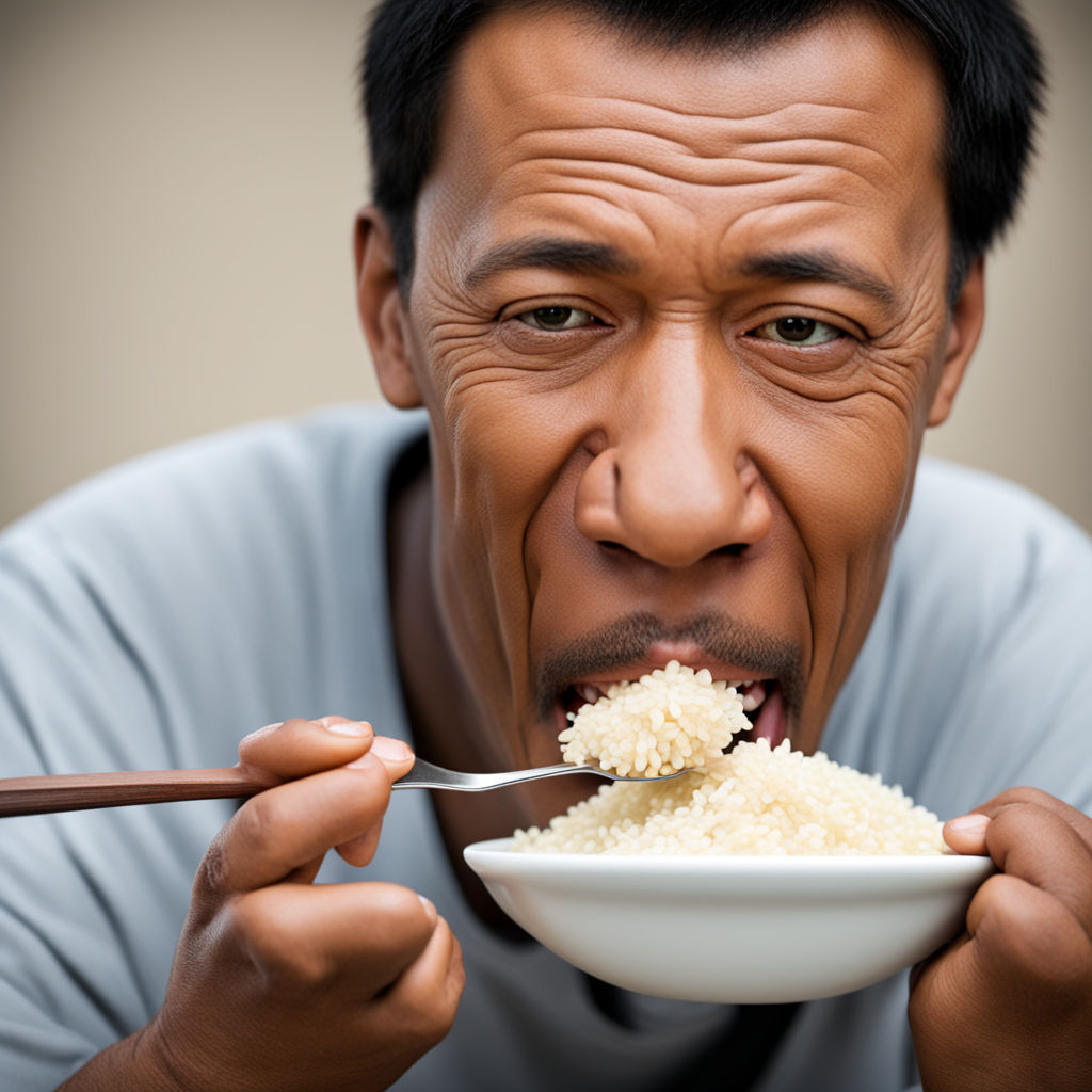 A man eating rice by Itj Deb - Playground