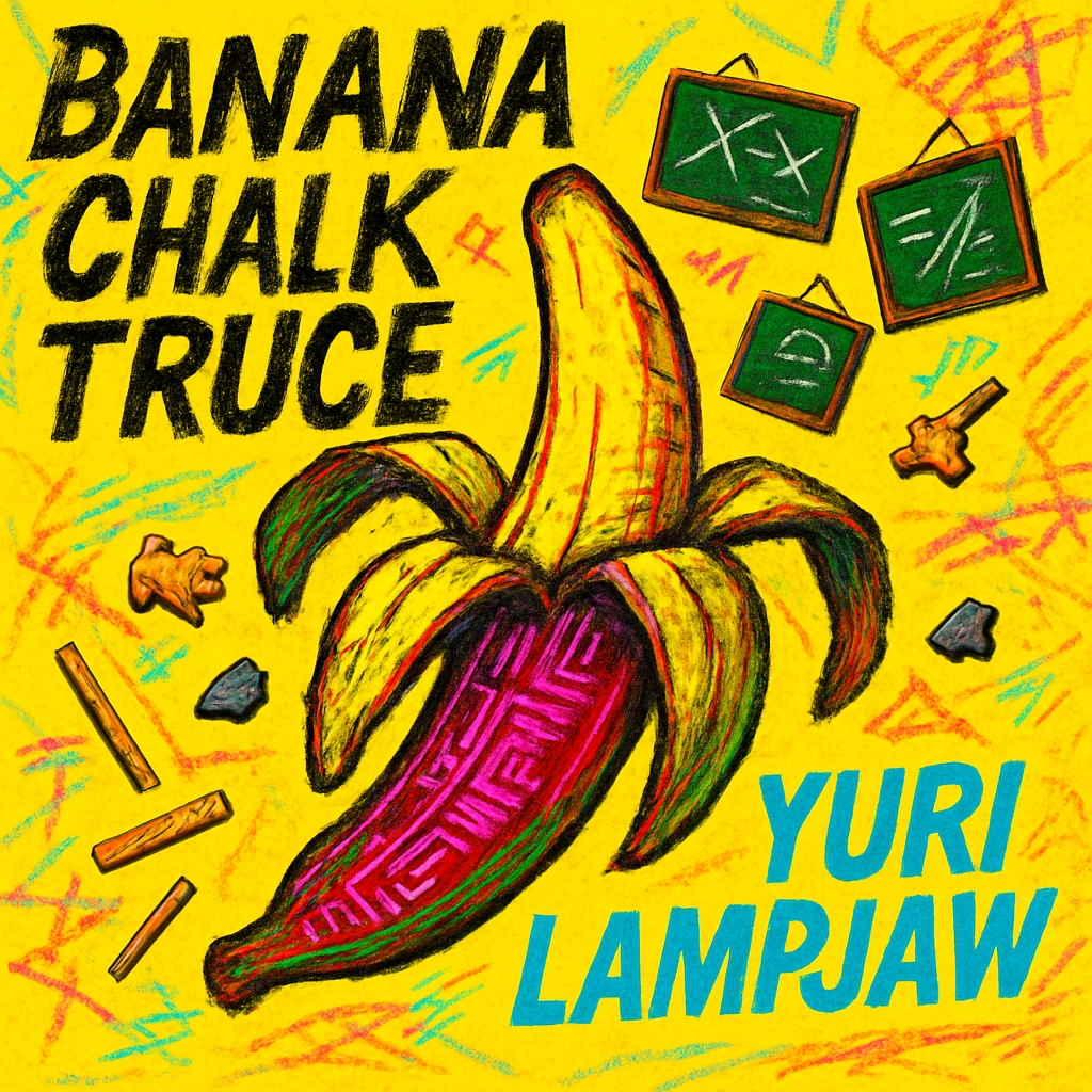 Vibrant Banana Chalk Truce Digital Art for Playlist Cover Spotify Album Cover
