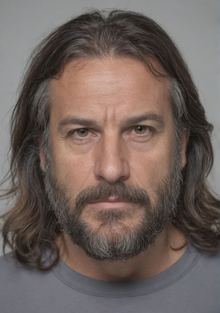 Studio Portrait Of A 42 year old Spanish Male With Distincti By 