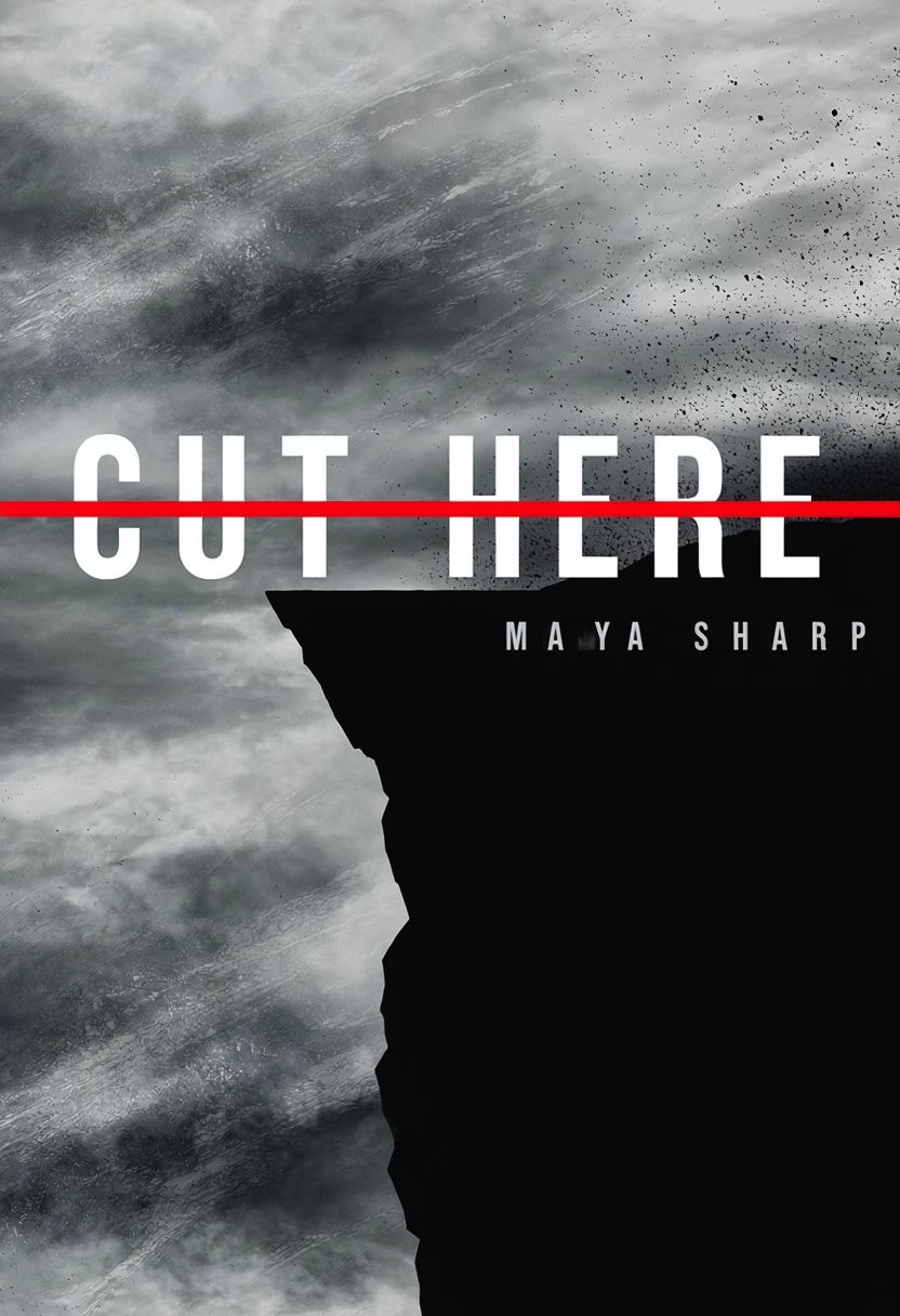 Cut Here - Bold Mystery Thriller EBook Cover Design