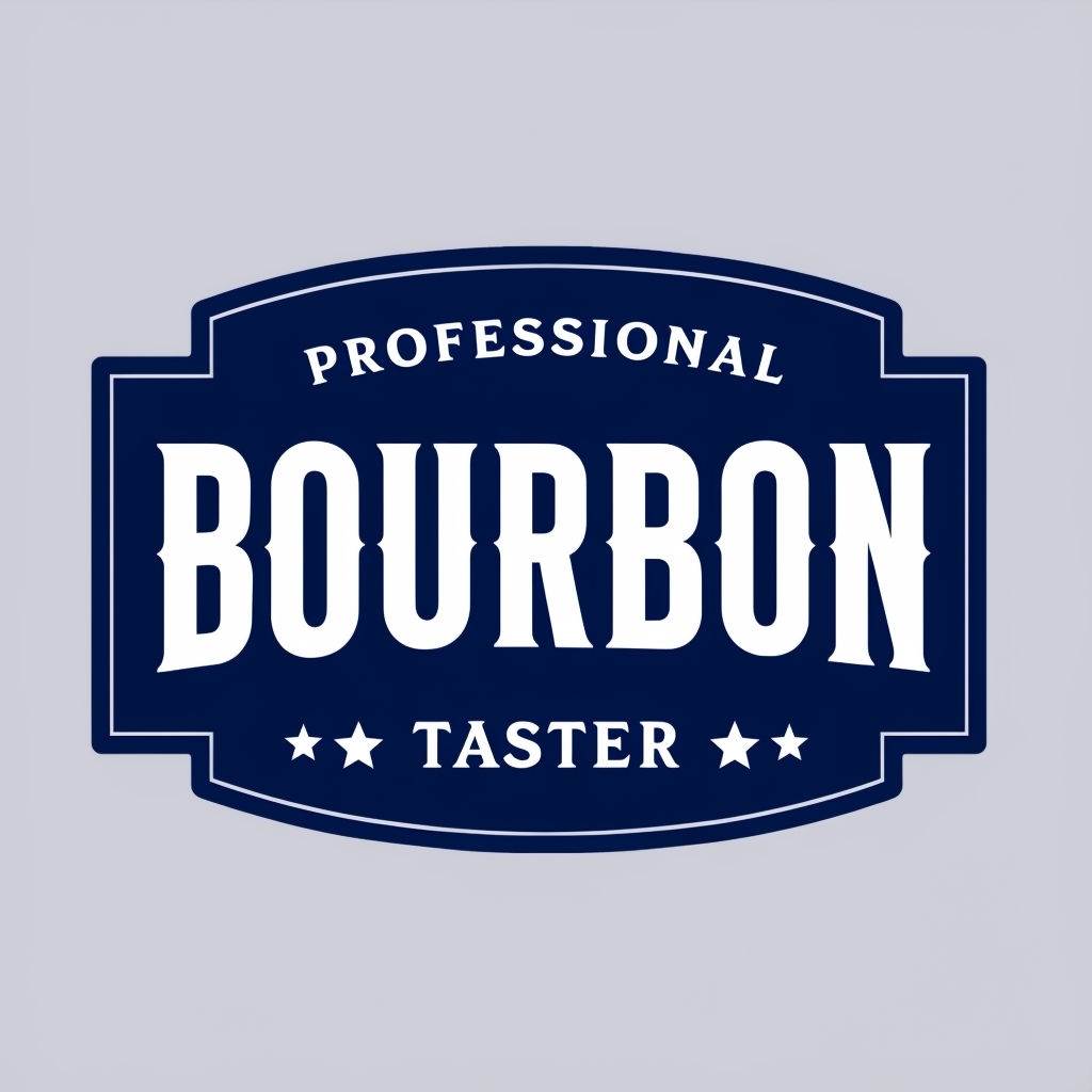 Professional Bourbon Taster Vintage Emblem Design for Hats