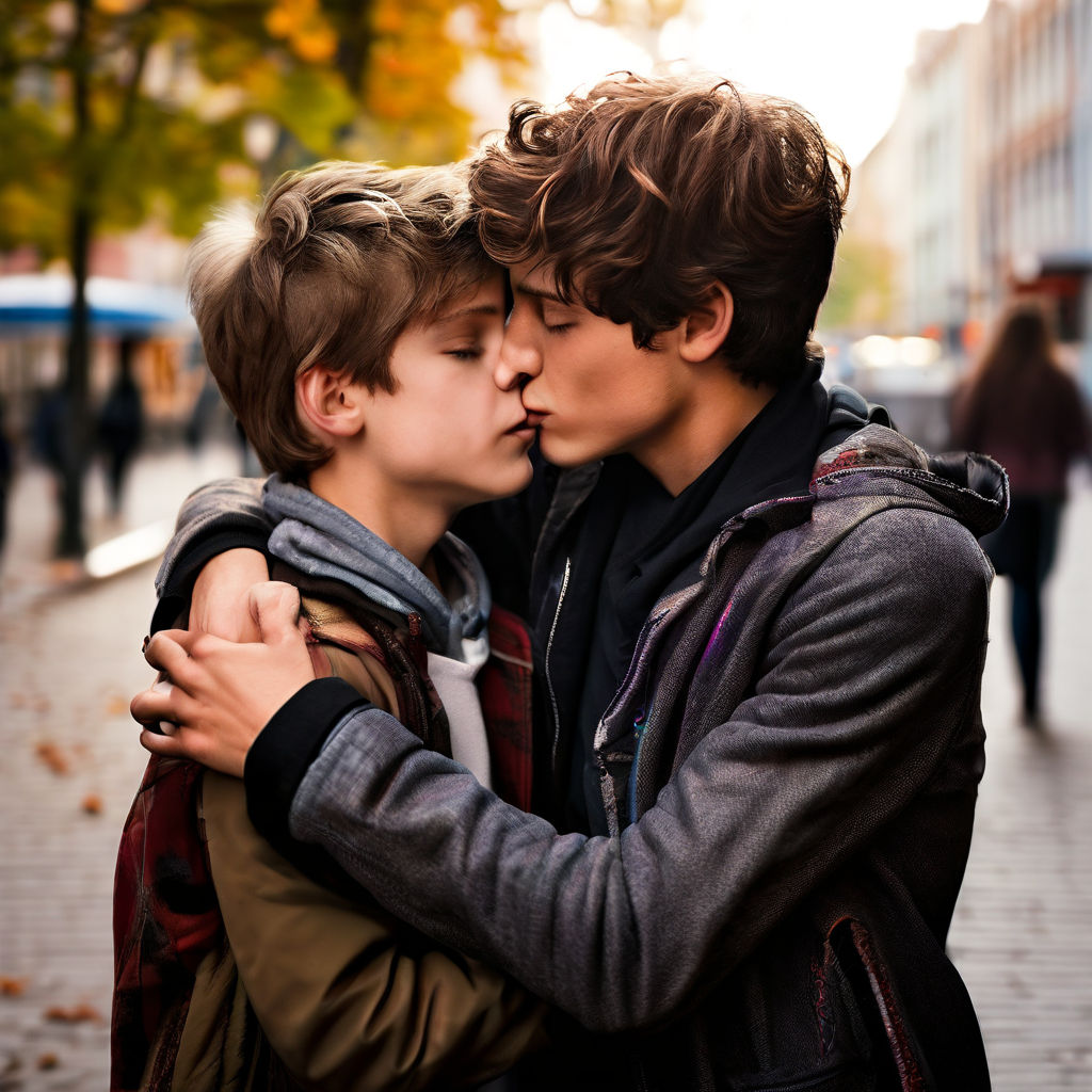 kissing boys