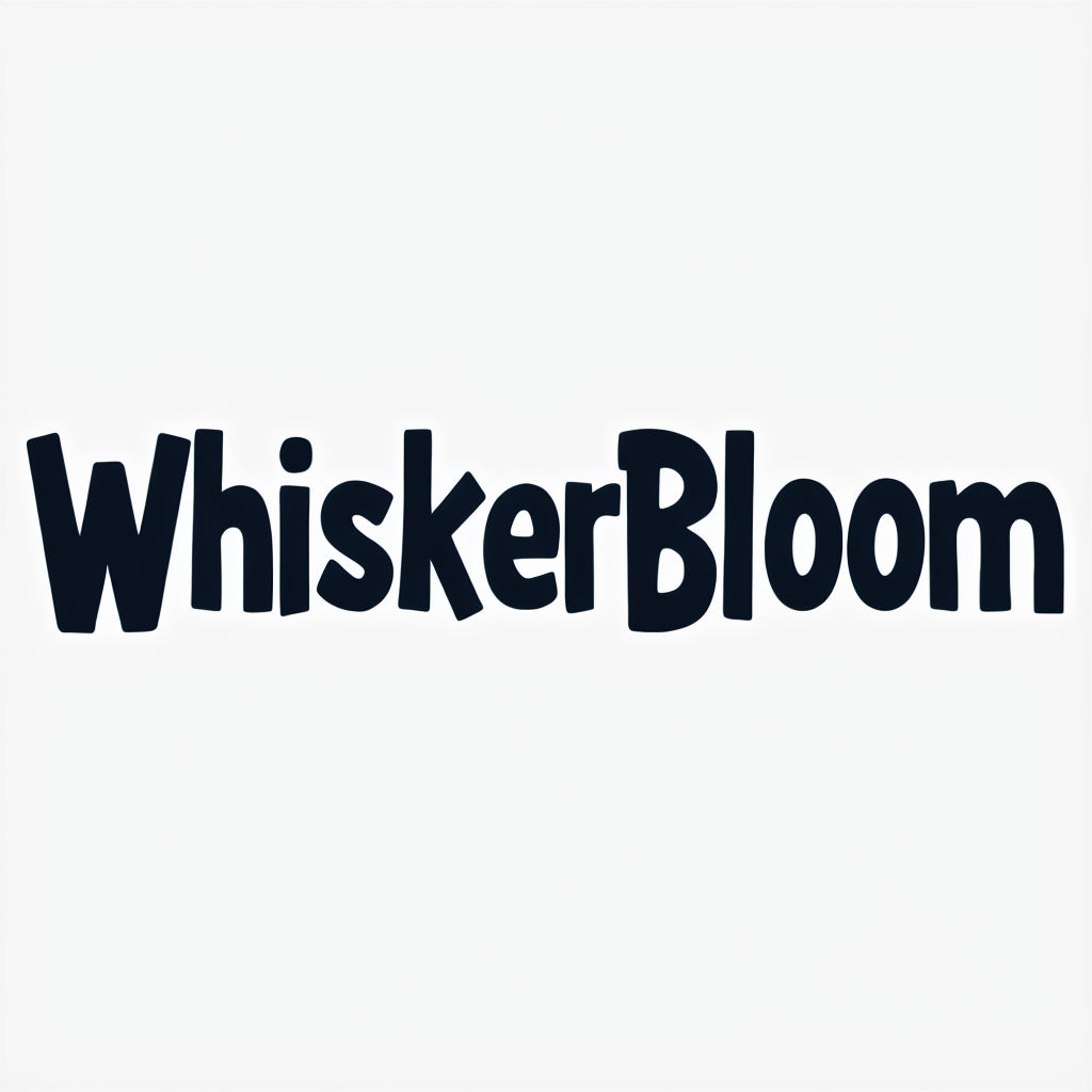 Minimalist WhiskerBloom Logo Design for Modern Branding Logo