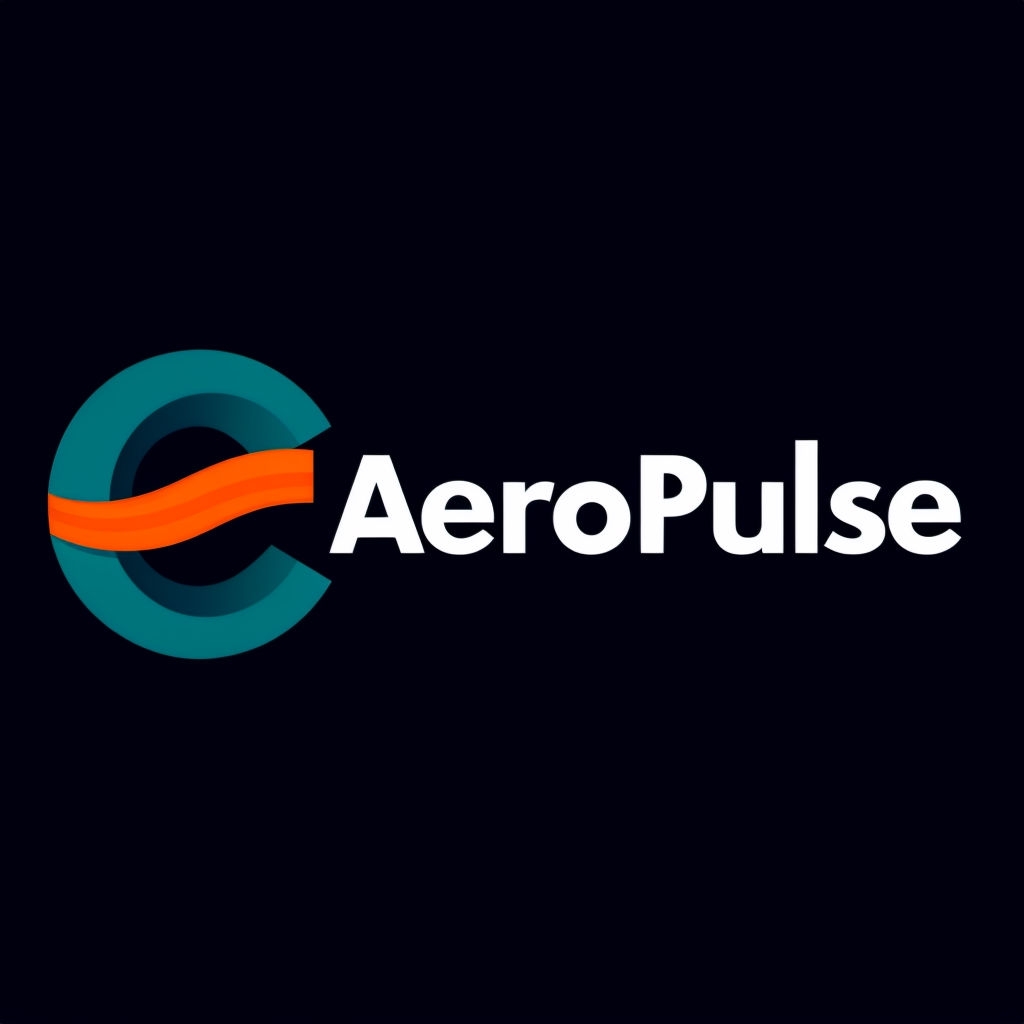 Modern Minimalist AeroPulse Logo Design with Geometric Elements