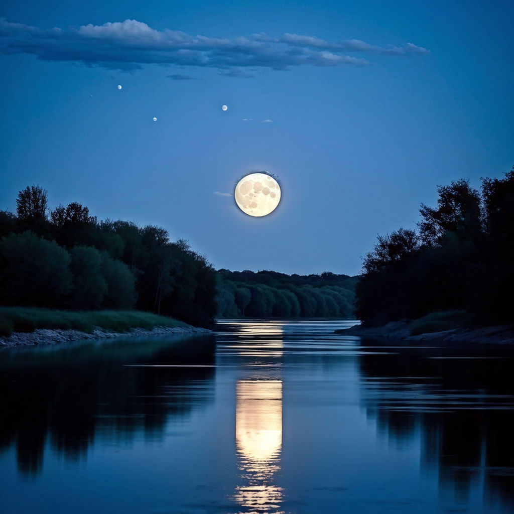 The big moon in the sky by hogo ryu - Playground