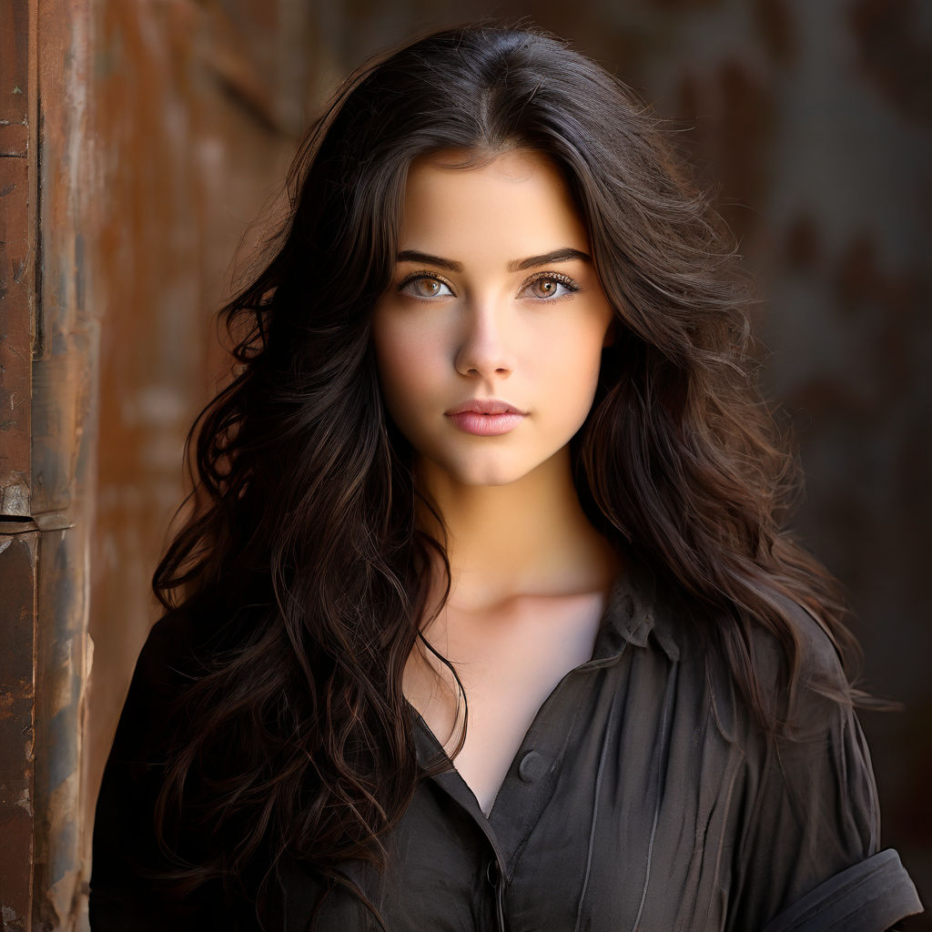 female with the face of marie avgeropoulos