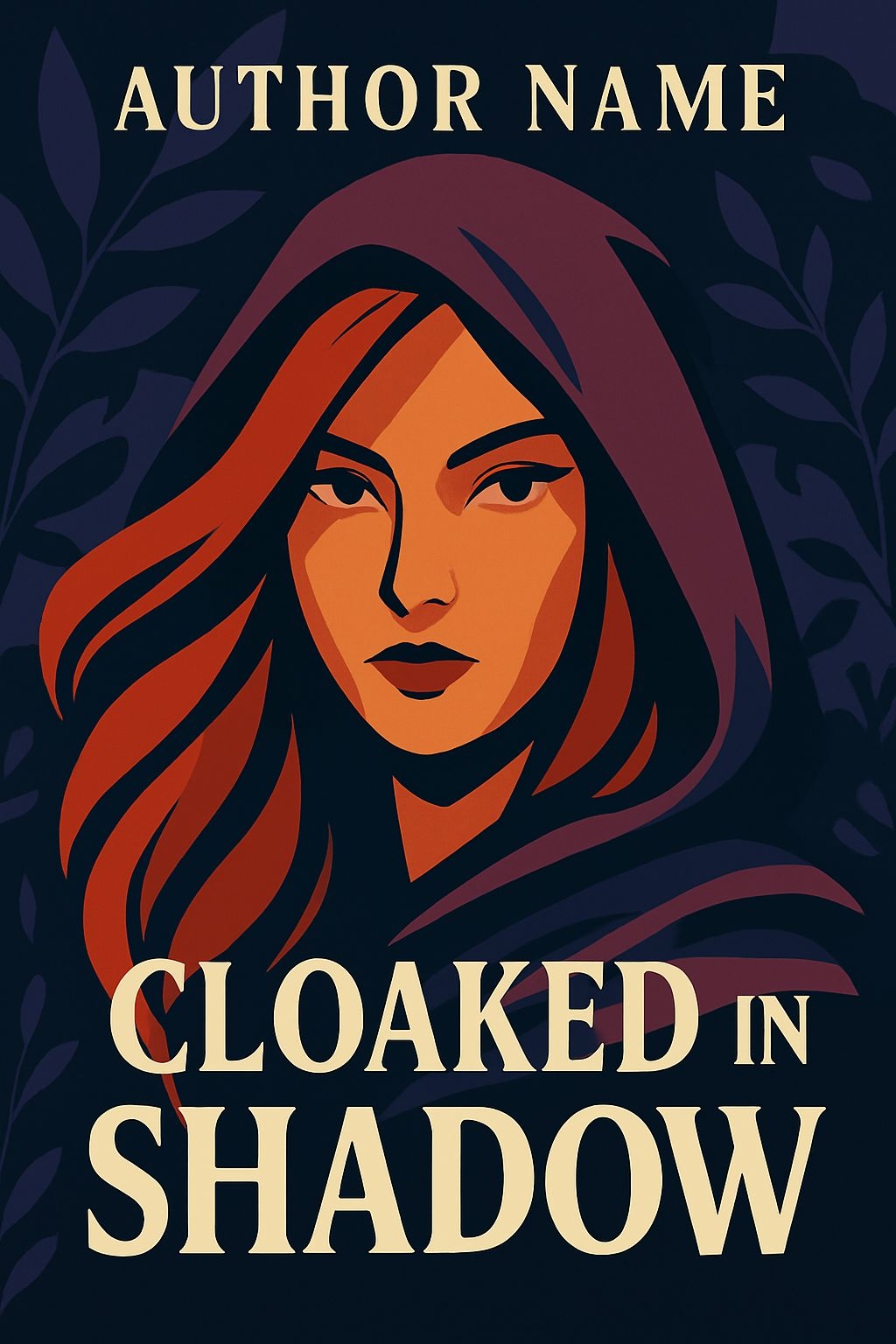 Bold and Mysterious Character Portrait EBook Cover