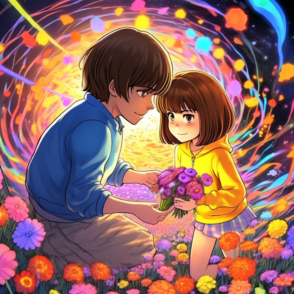 Frisk taking Chara's soul by Nedeni_12 - Playground