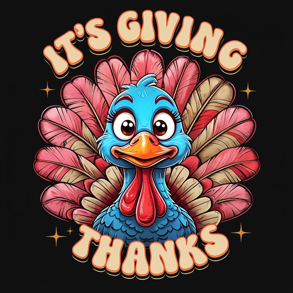 Playful Thanksgiving Turkey T-Shirt