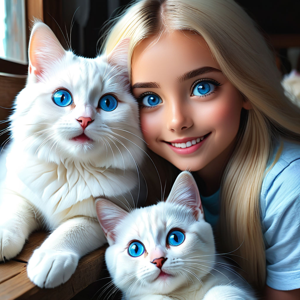 girl anime blue eyes blonde hair