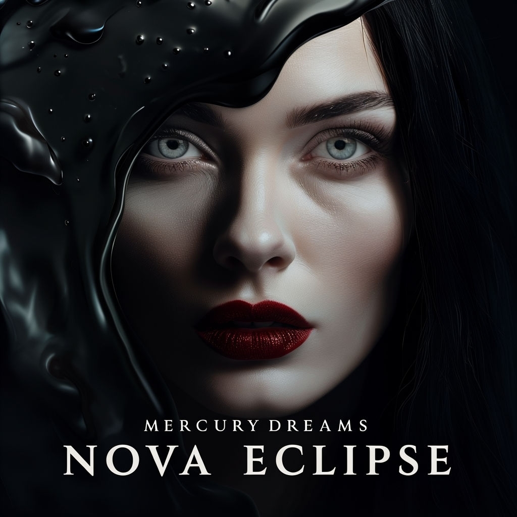 Dramatic Mercury Dreams Nova Eclipse Surreal Album Cover Design