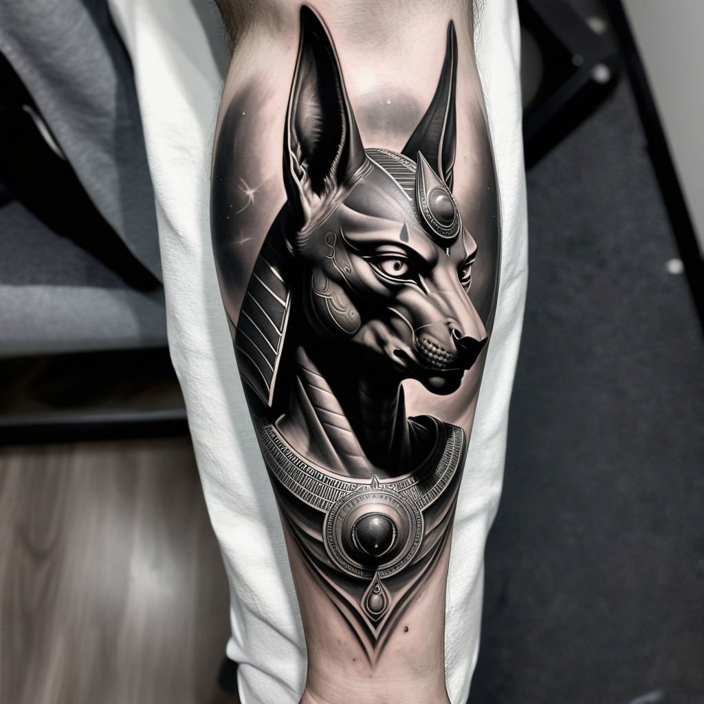 A tattoo of the Egyptian god Horus