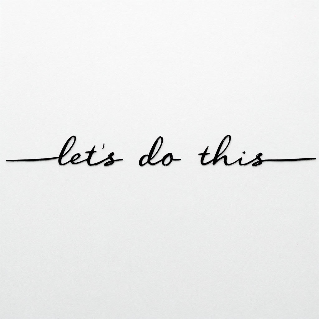 Minimalist Let's Do This Handwritten Motivational Mug