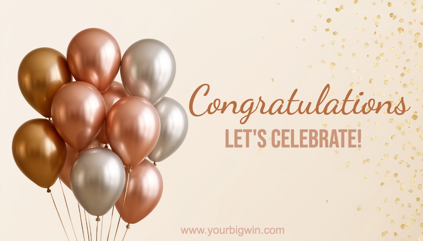 Glossy Balloons Celebration Greeting Card Design Banner