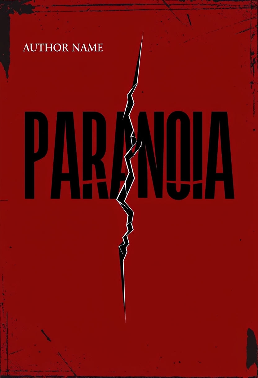 Fractured Typography and Ominous Design for Paranoia eBook Cover
