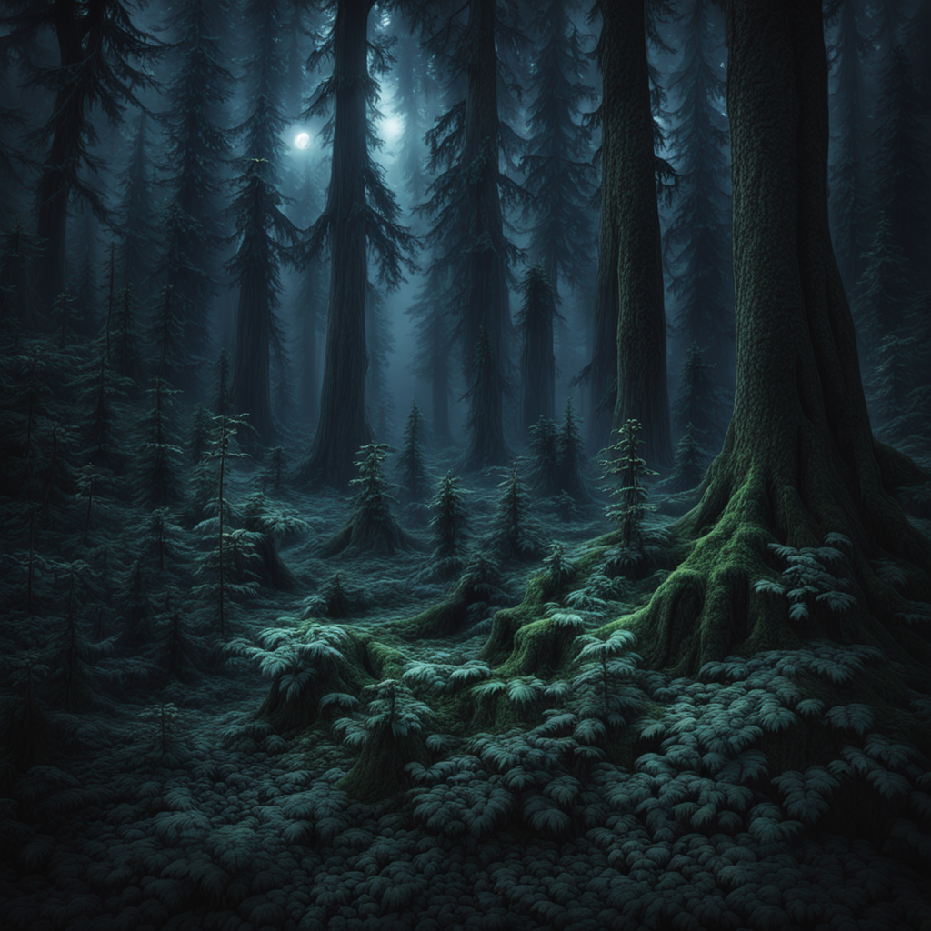 The night forest is full of echoing night Month by Ralf Kurtsiefer
