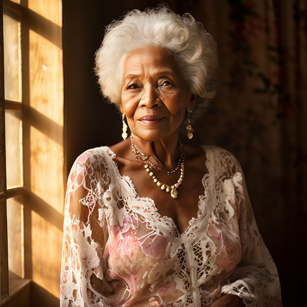 an 80-year-old black woman