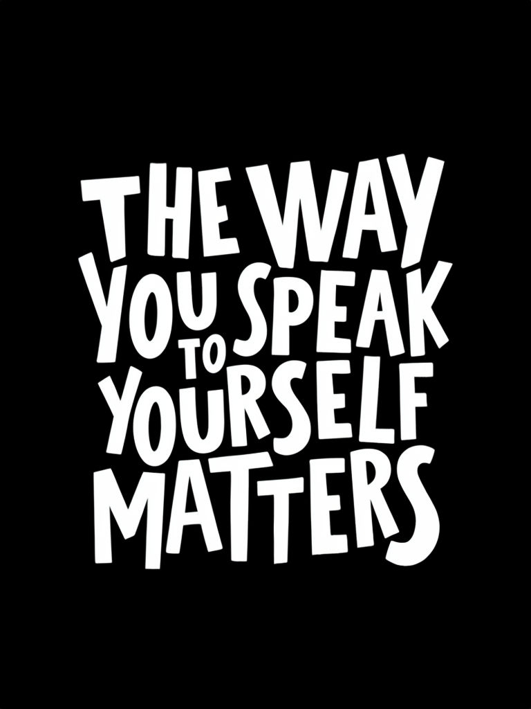 The Way You Speak to Yourself Matters Motivational Poster