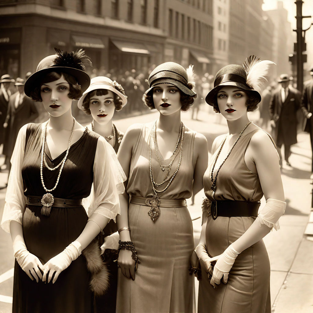 New York flappers and majors in 1920 by Naedine s Muzoj - Playground