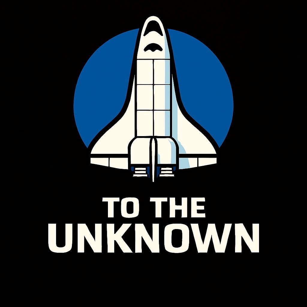 Minimalist Space Shuttle to The Unknown Graphic T-Shirt