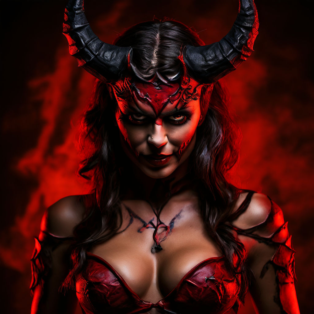 women demonic halloween costume